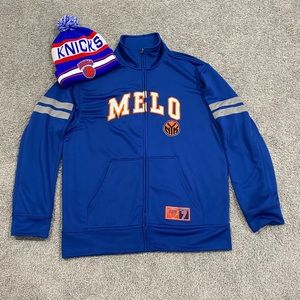 SOLD SOLD CARMELO ANTHONY KNICKS JACKET AND BEANIE